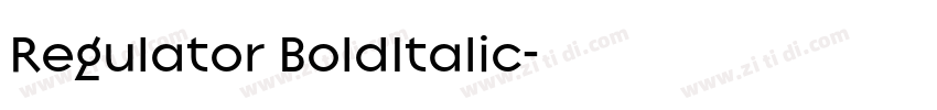 Regulator BoldItalic字体转换
